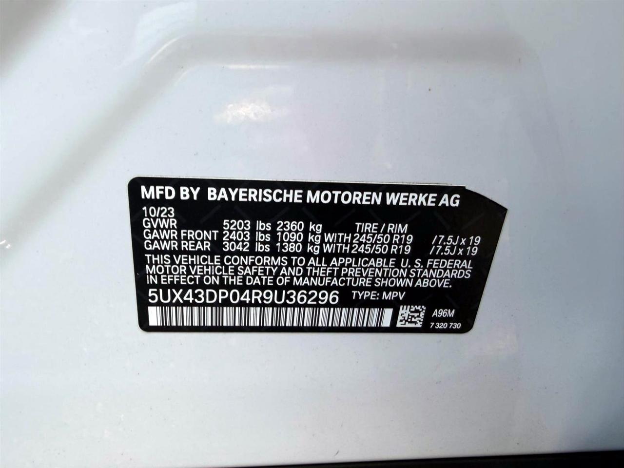 BMW X3 sDrive30i Sports Activity Vehicle 2024