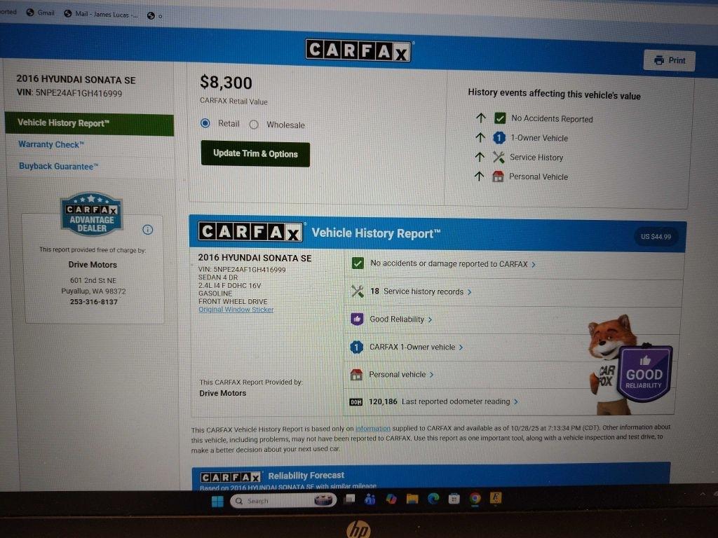 Hyundai Sonata  2016