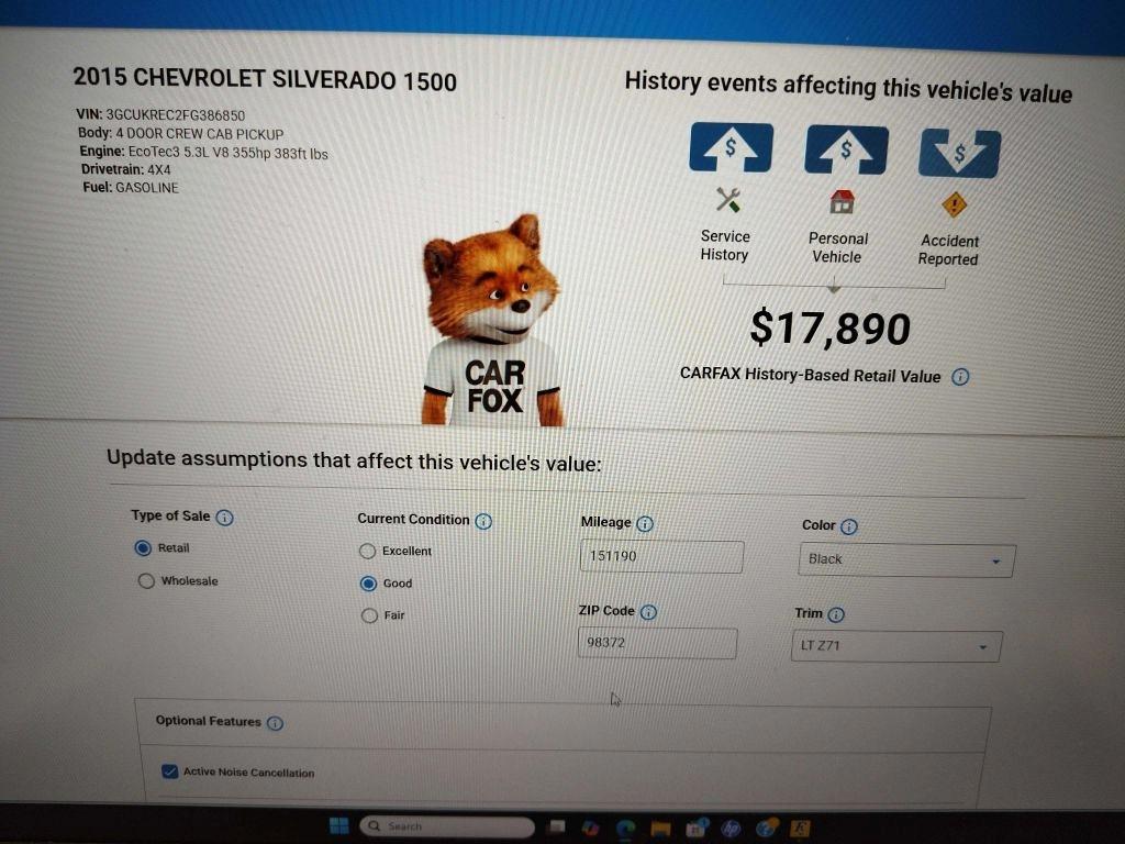 Chevrolet Silverado 1500  2015