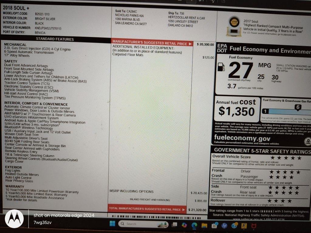 Kia Soul  2018