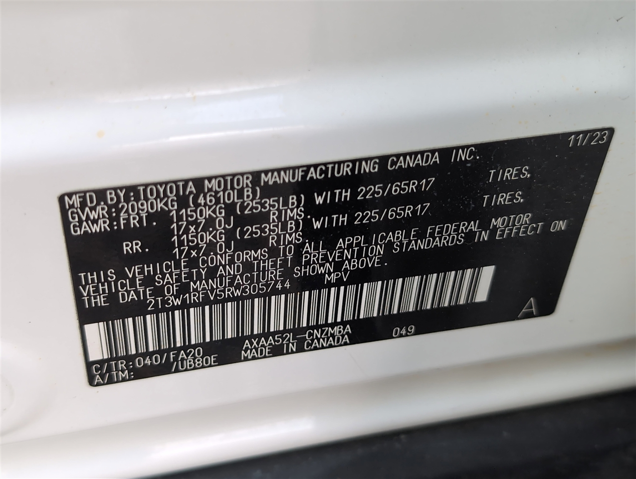 Toyota RAV4 XLE 2024