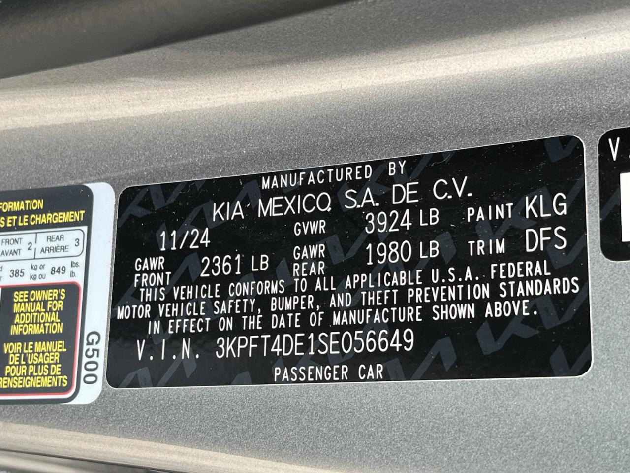 Kia K4 LX 2025