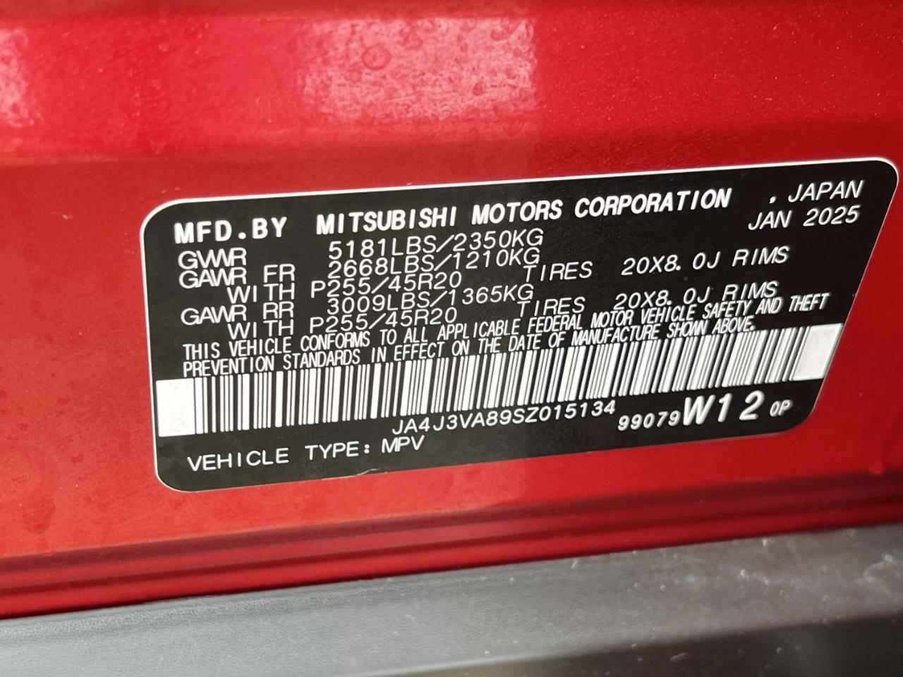 Mitsubishi Outlander SE 2WD 2025