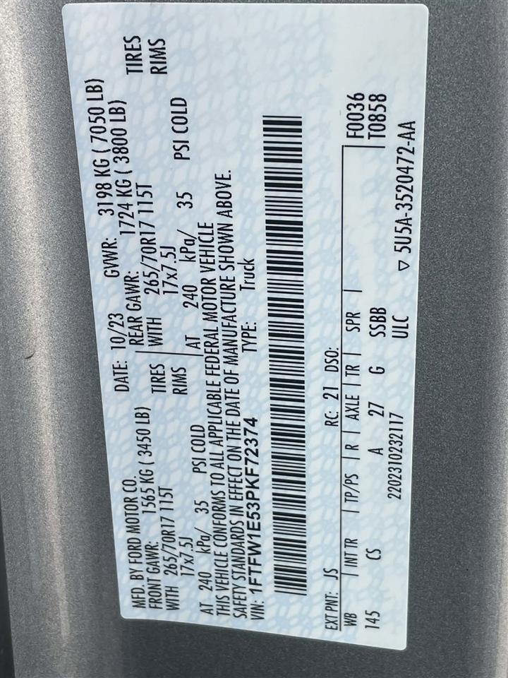 Ford F-150 XL SuperCrew 6.5-ft. Bed 4WD 2023