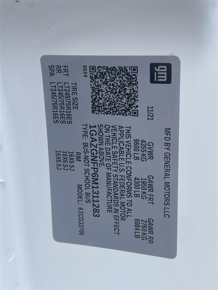 Chevrolet Express LS 3500 Extended 2021