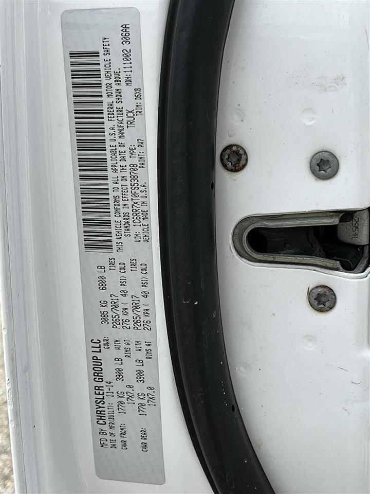 RAM 1500 SSV Crew Cab SWB 4WD 2015