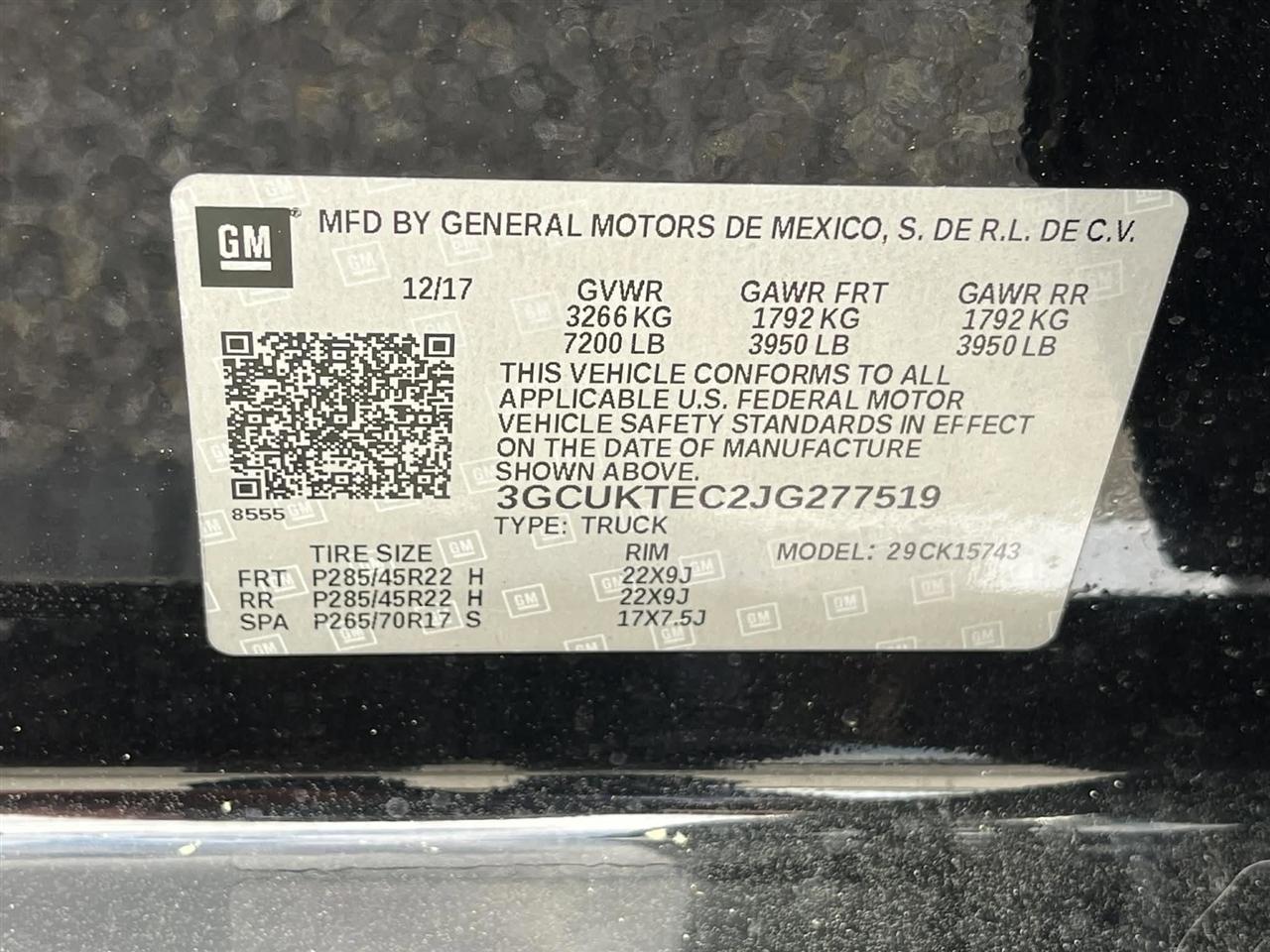 Chevrolet Silverado 1500 High Country Crew Cab Long Box 4WD 2018