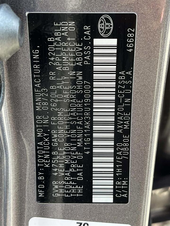 Toyota Camry SE 2024