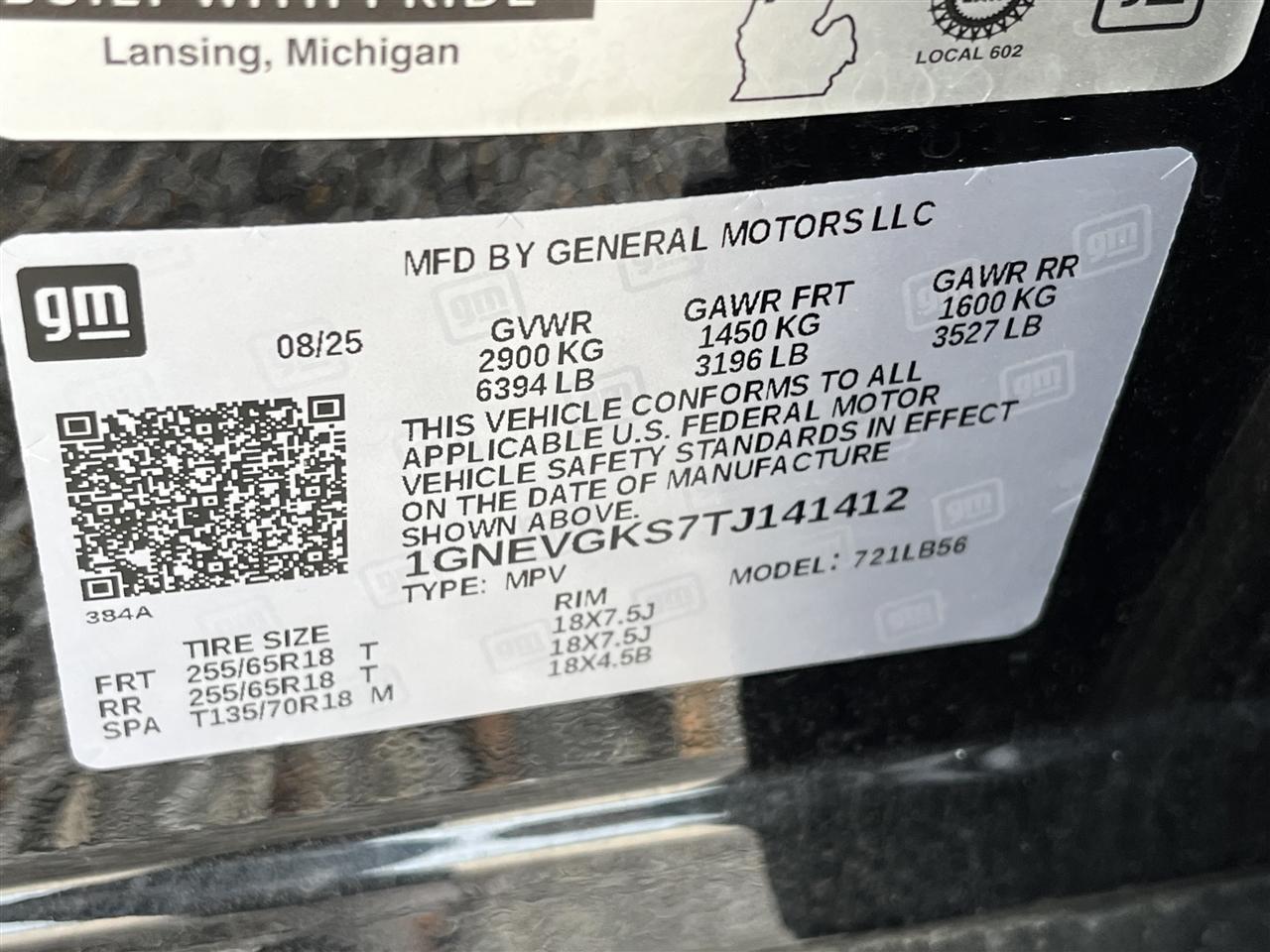 Chevrolet Traverse LT AWD 2026