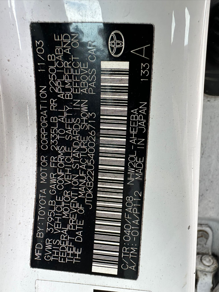 Toyota Prius 4-Door Liftback 2004