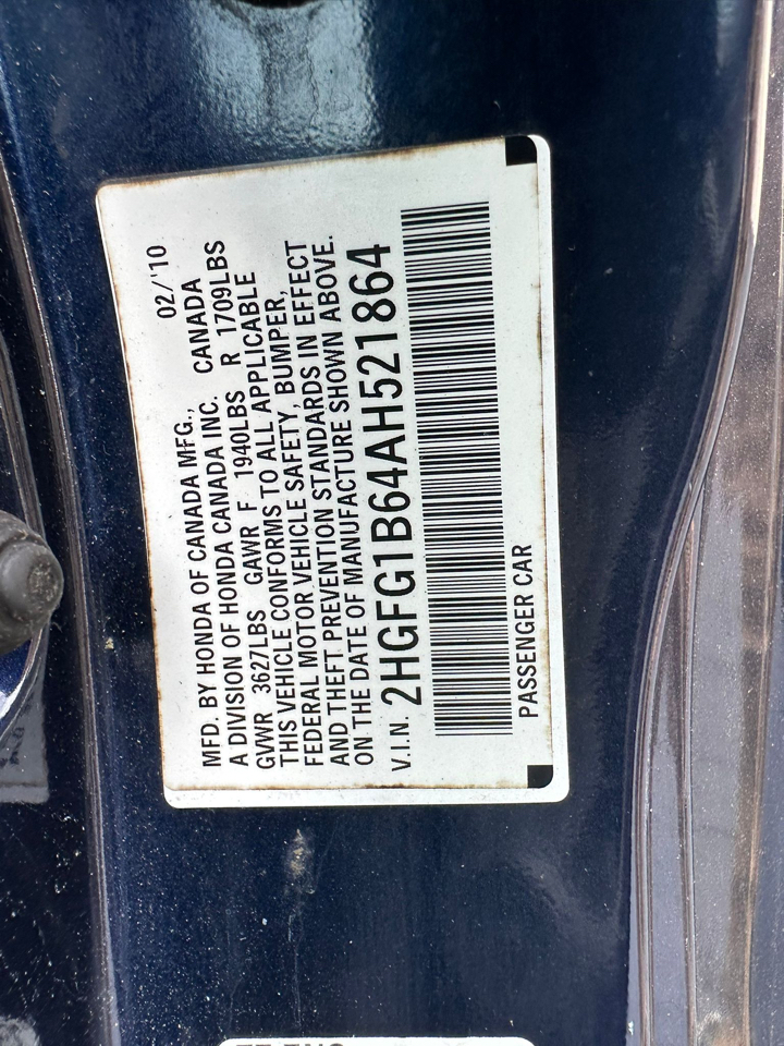 Honda Civic LX Coupe 5-Speed AT 2010