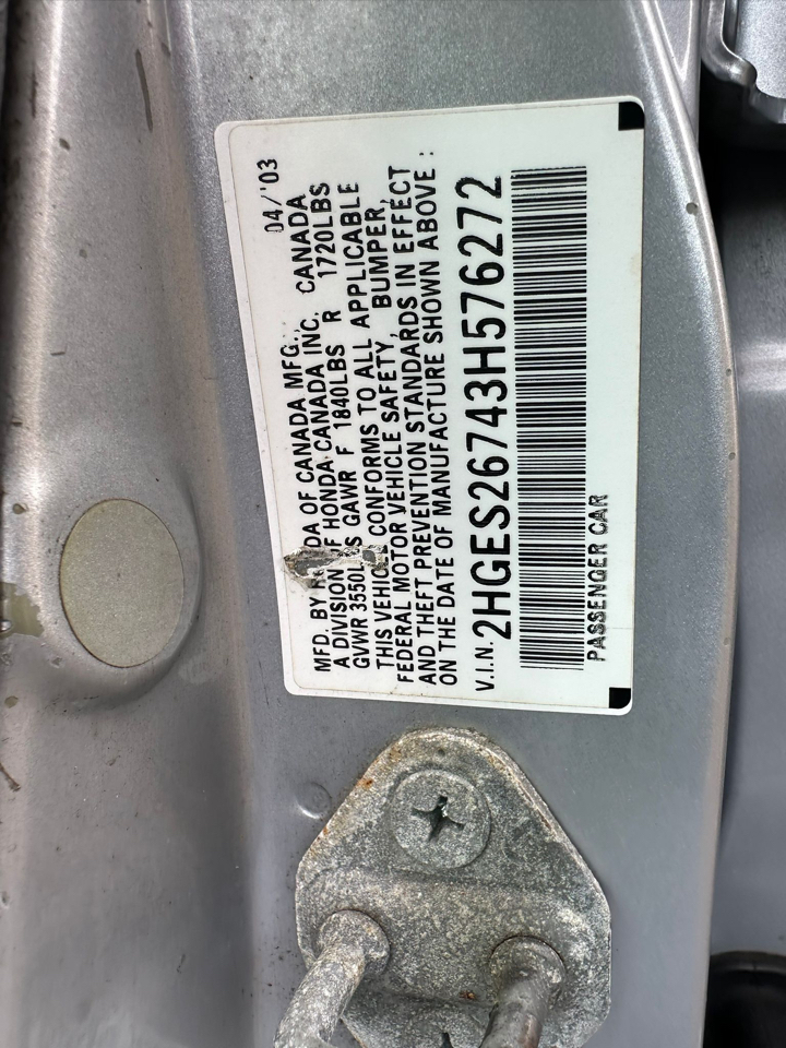 Honda Civic EX Sedan 4-spd AT 2003