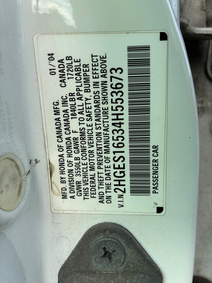 Honda Civic LX Sedan AT 2004