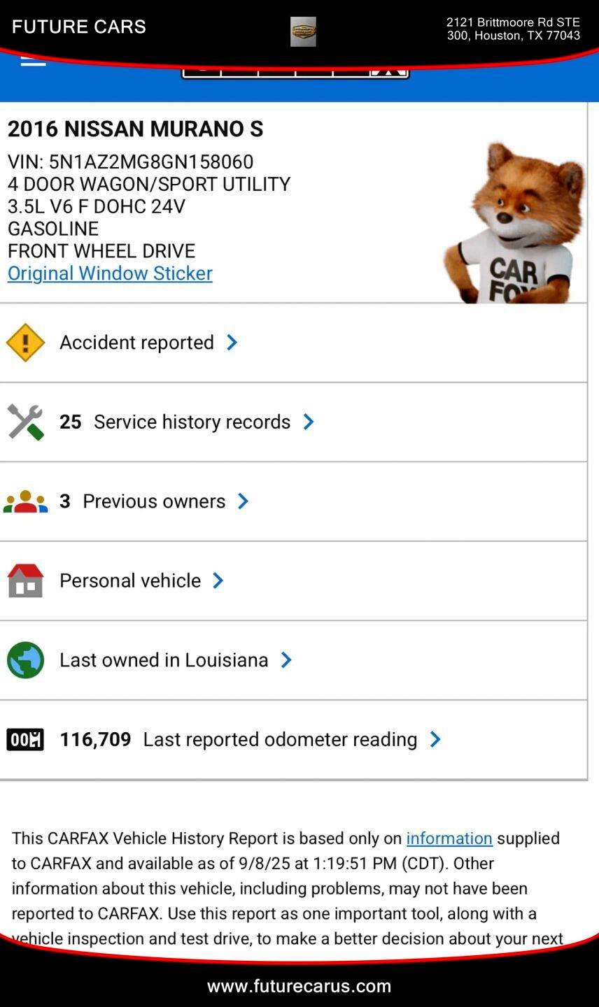 Nissan Murano  2016 Nissan Murano  2016