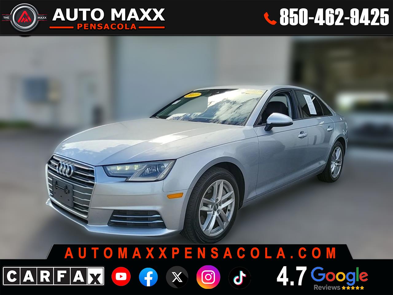 2017 Audi A4 Premium Sedan 4D