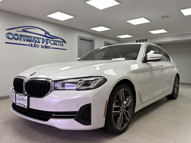 White 2021 BMW 5 Series Sedan All-Wheel Drive 8-Speed Automatic