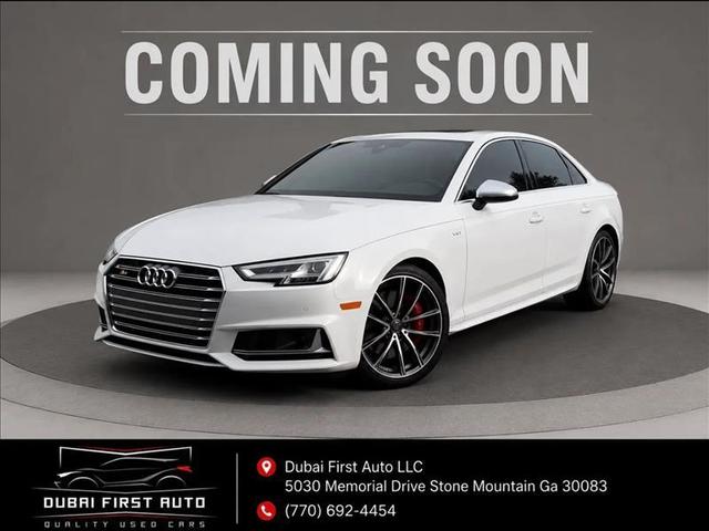 White 2018 Audi S4 Sedan All-Wheel Drive 8-Speed Automatic