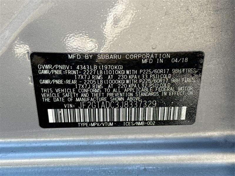 Subaru Crosstrek  2018