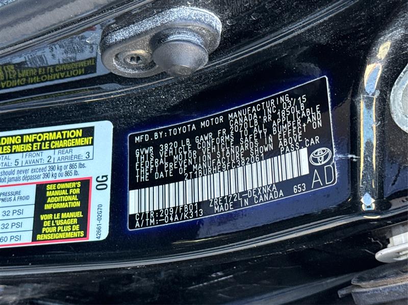 Toyota Corolla  2015 Toyota Corolla  2015