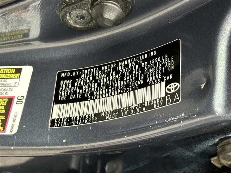 Toyota Corolla  2016