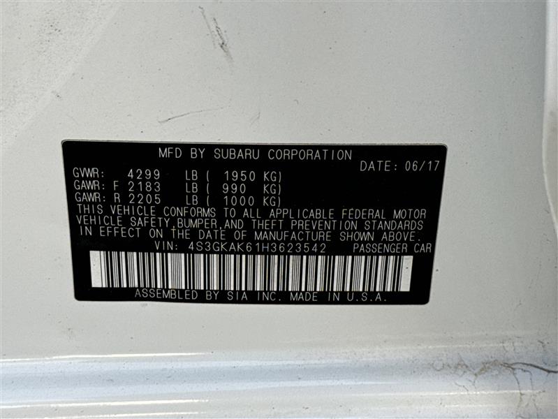 Subaru Impreza  2017