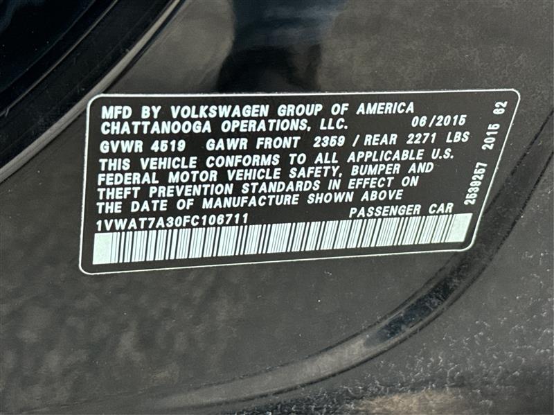 Volkswagen Passat  2015