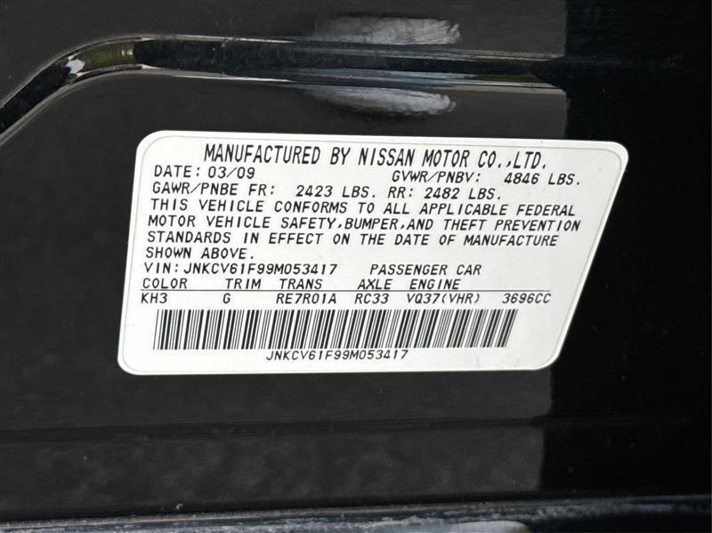 Infiniti G Sedan  2009