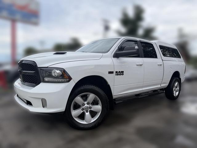 White 2018 RAM 1500 Pickup Truck Four-Wheel Drive Automatic