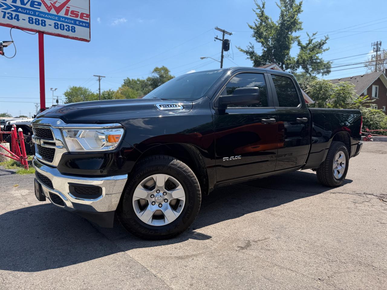 Black 2019 RAM 1500 Pickup Truck Four-Wheel Drive Automatic