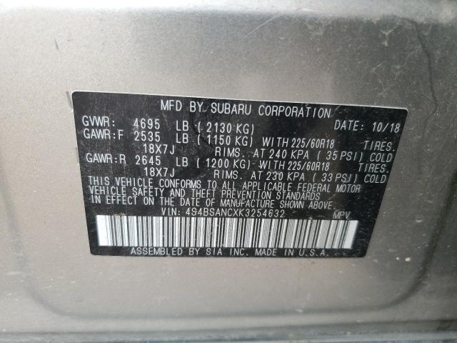 Subaru Outback  2019 Subaru Outback  2019