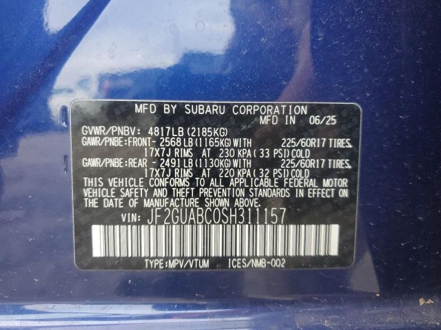 Subaru Crosstrek  2025