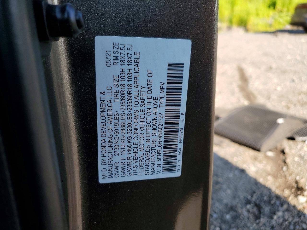 Honda Odyssey EX-L 2022