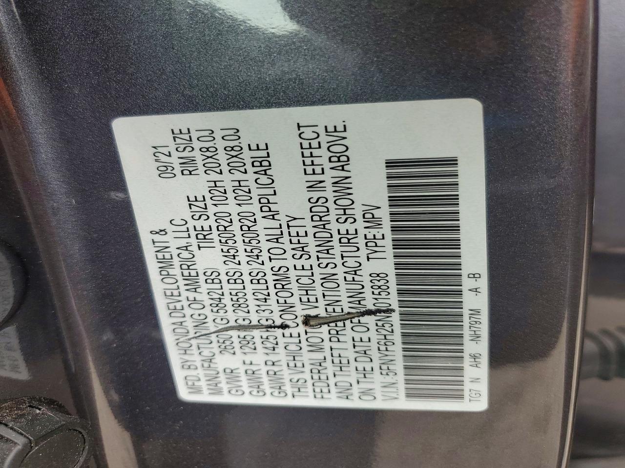 Honda Pilot SE 4WD 2022
