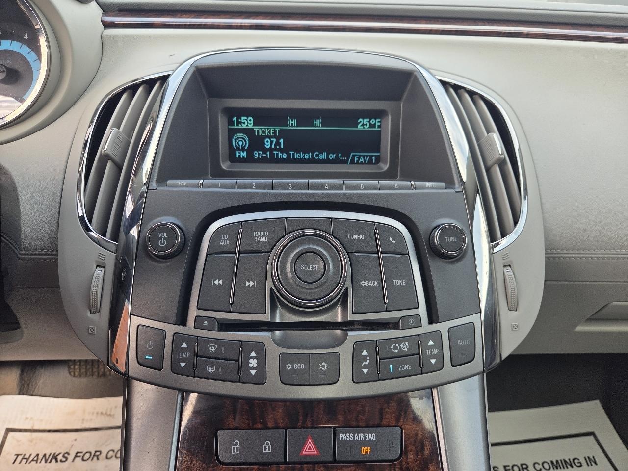 Buick LaCrosse Convenience Package 2012