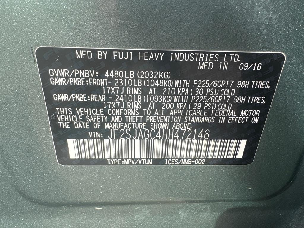 Subaru Forester 2.5i Premium PZEV CVT 2017