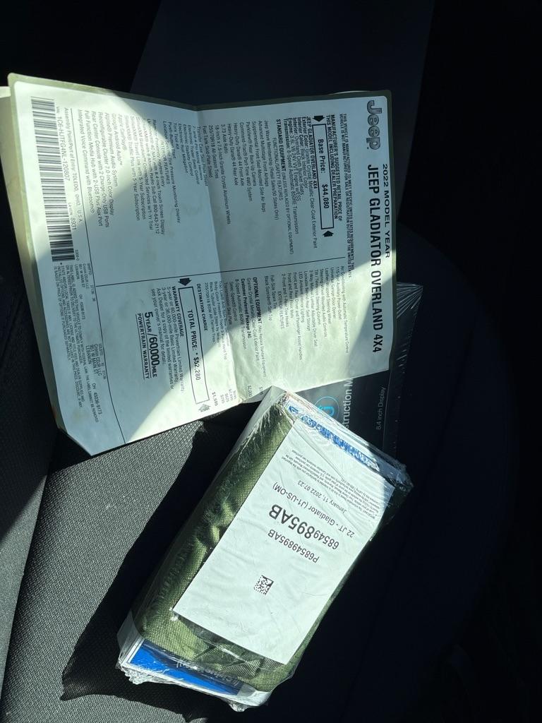 Jeep Gladiator Overland 2022