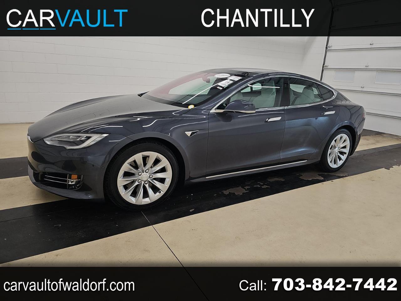 Gray 2017 Tesla Model S 100D AWD Sedan All-Wheel Drive Automatic