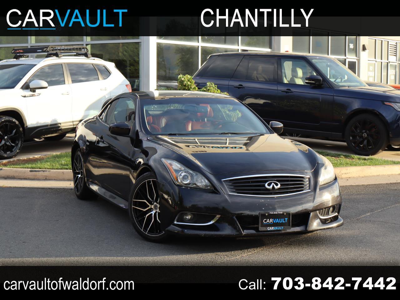 Black 2011 INFINITI G37 Convertible Rear-Wheel Drive Automatic