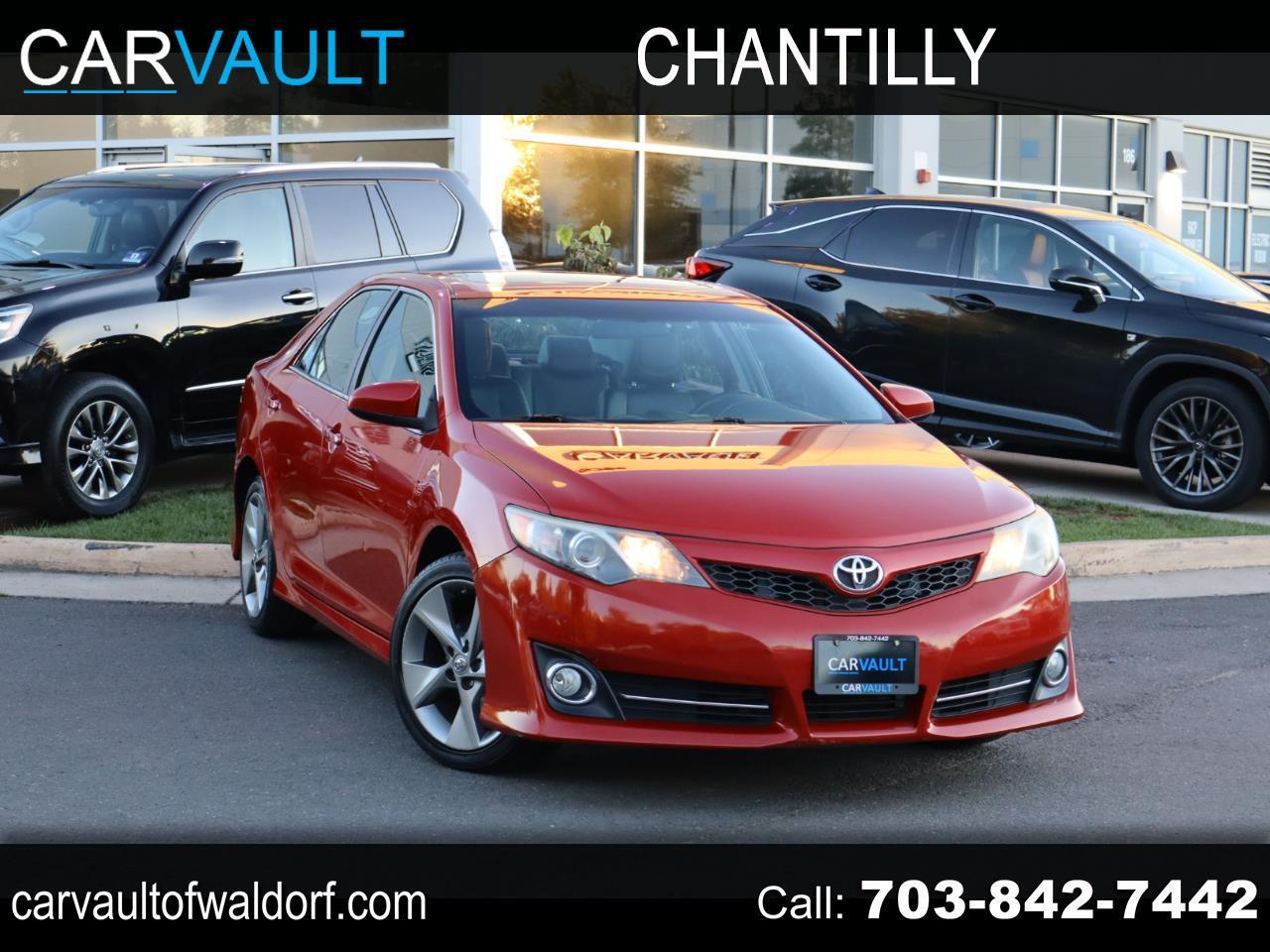 Red 2014 Toyota Camry Sedan Front-Wheel Drive Automatic