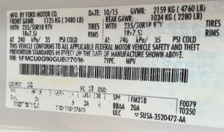 Ford Escape SE FWD 2016