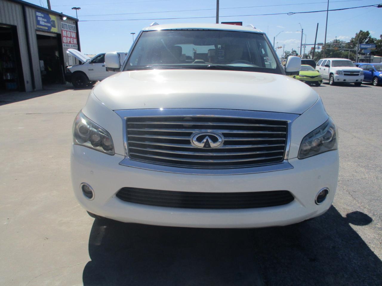 Moonlight White 2012 INFINITI QX56 SUV / Crossover Four-Wheel Drive 7-Speed Automatic