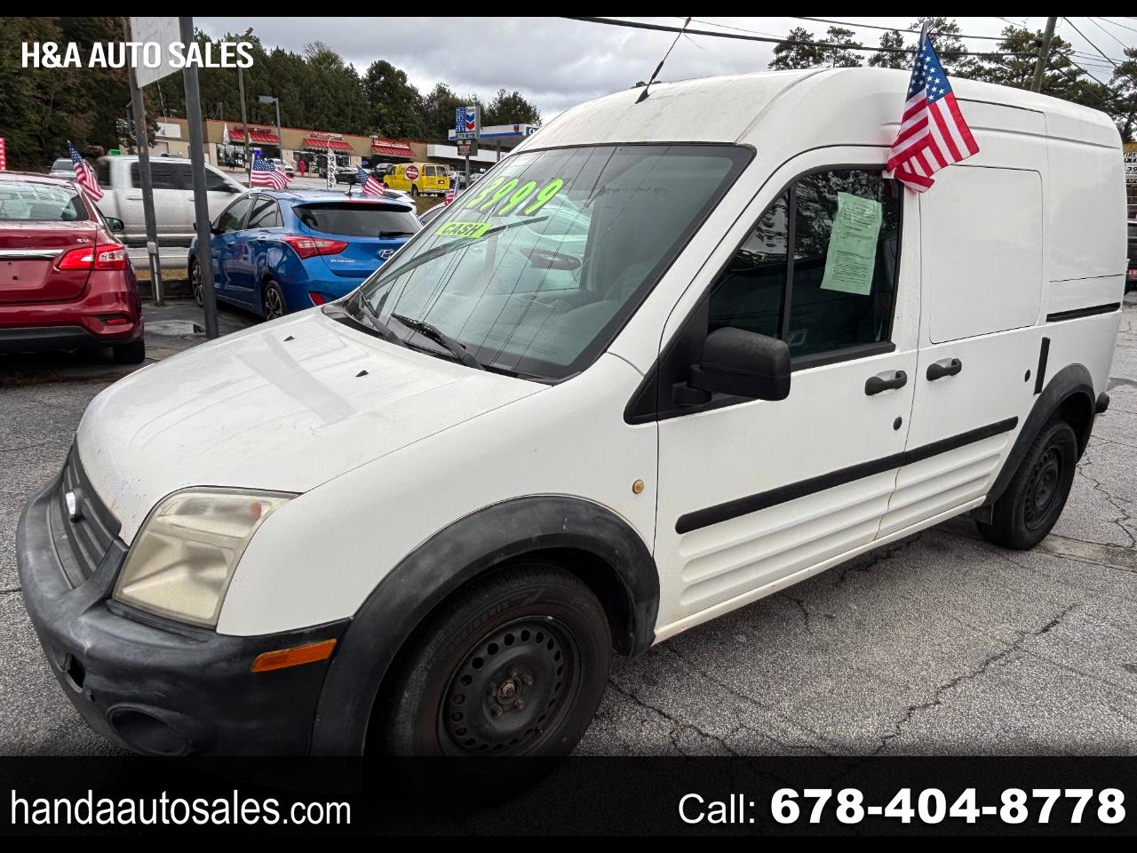 2012 Ford Transit Connect XL with Side and Rear Door Glass