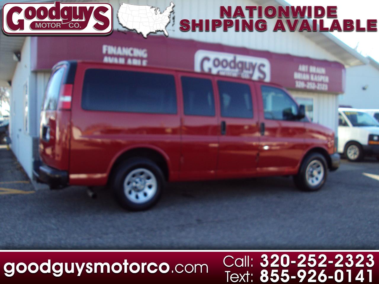 2013 Chevrolet Express Cargo Van AWD 1500 135" window cargo van