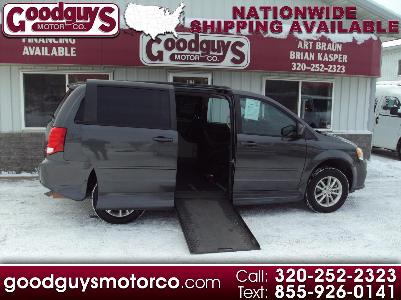 2016 Dodge Grand Caravan 4dr Wgn SXT Handicap van (electric ramp)