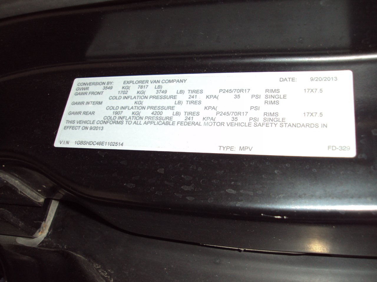 Chevrolet Express Van  2014