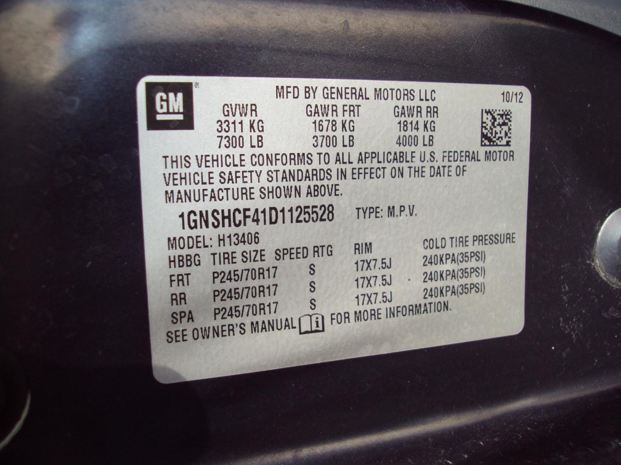 Chevrolet Express Passenger AWD 1500 135" LT 2013