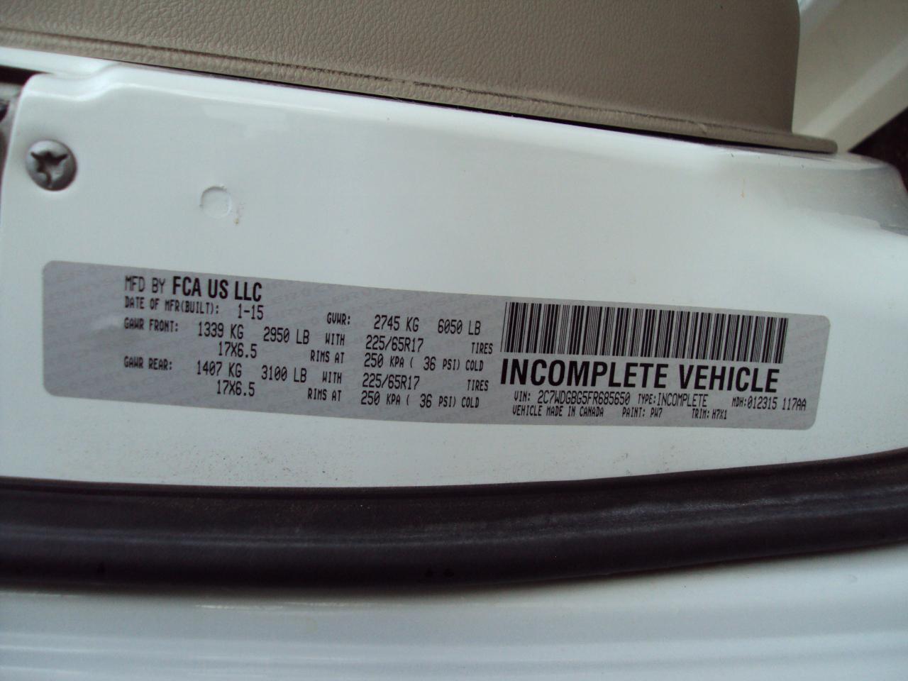 Dodge Grand Caravan  2015