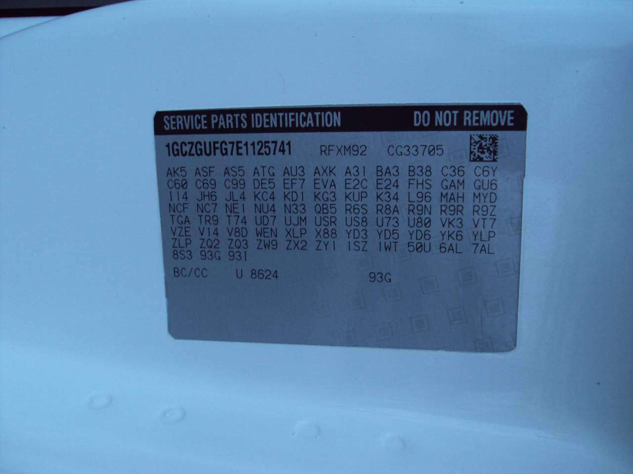 Chevrolet Express Cargo Van  2014