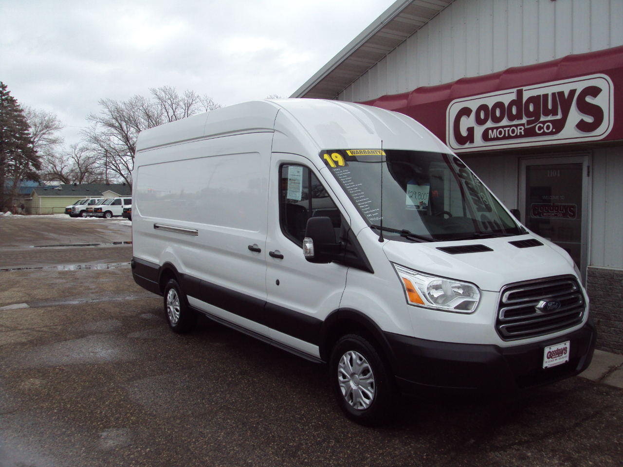Ford Transit Van T-250 148" EL Hi Rf 9000 GVWR Sliding RH Dr 2019