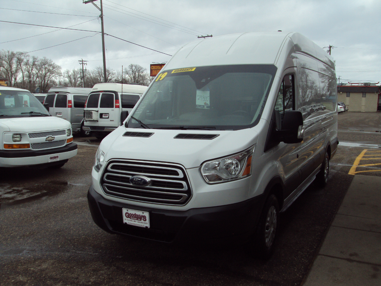 Ford Transit Van T-250 148" EL Hi Rf 9000 GVWR Sliding RH Dr 2019